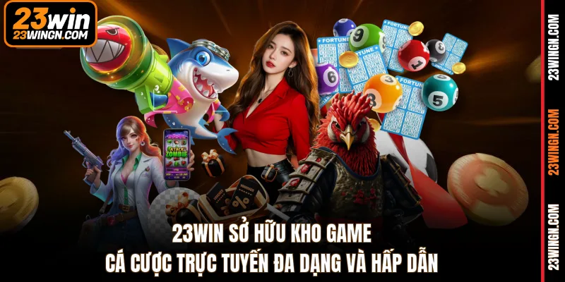 23WIN sở hữu kho game cá cược trực tuyến đa dạng và hấp dẫn