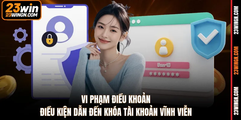 Vi phạm điều khoản điều kiện dẫn đến khóa tài khoản vĩnh viễn